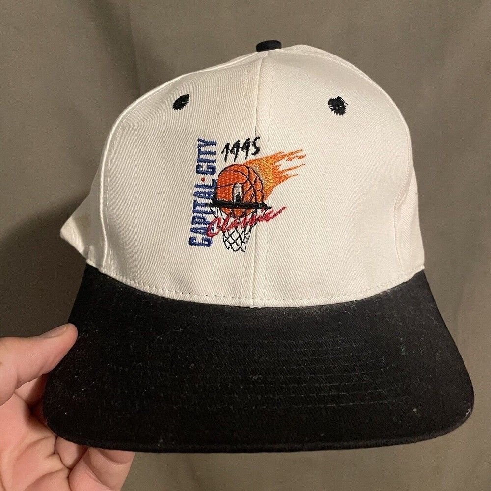 Vintage Capitol City Classic Oregon hat Cap Gray Snapback Salem Basketball